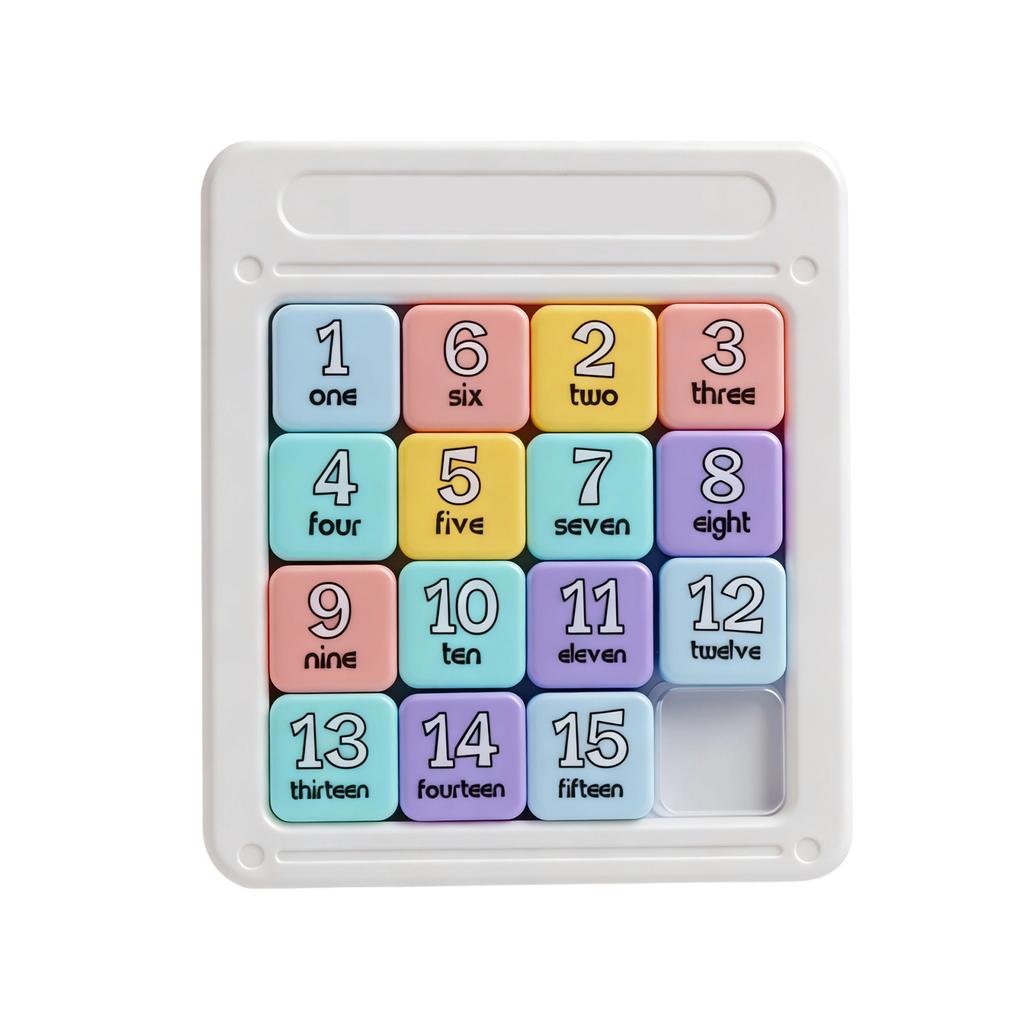 Magnet Number Huarong Road Colorful Intelligence Toy; Brain Training Development Game Nine- Puzzle Toy