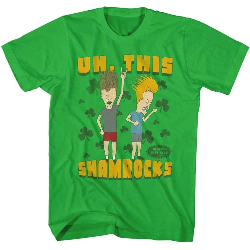 Beavis And Butthead - This Shamrocks - American Classics - Solid Green Sho 150