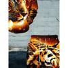 Dominating Realistic Style Tiger Head 3D Printed Hoodie Two-Piece Set