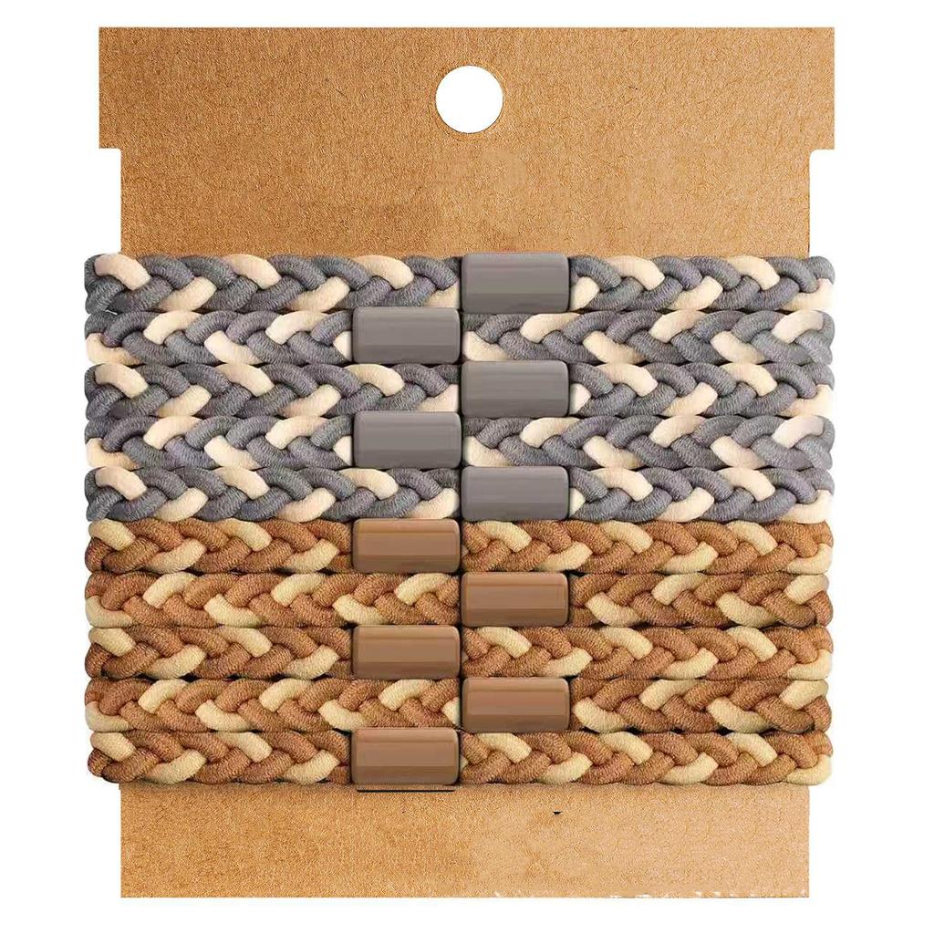 10pcs Boho Hair Ties Bracelets No-Damage Hair Elastics Band Ponytail Holders for Girls Women Man Thick/Thin Accessories Gift