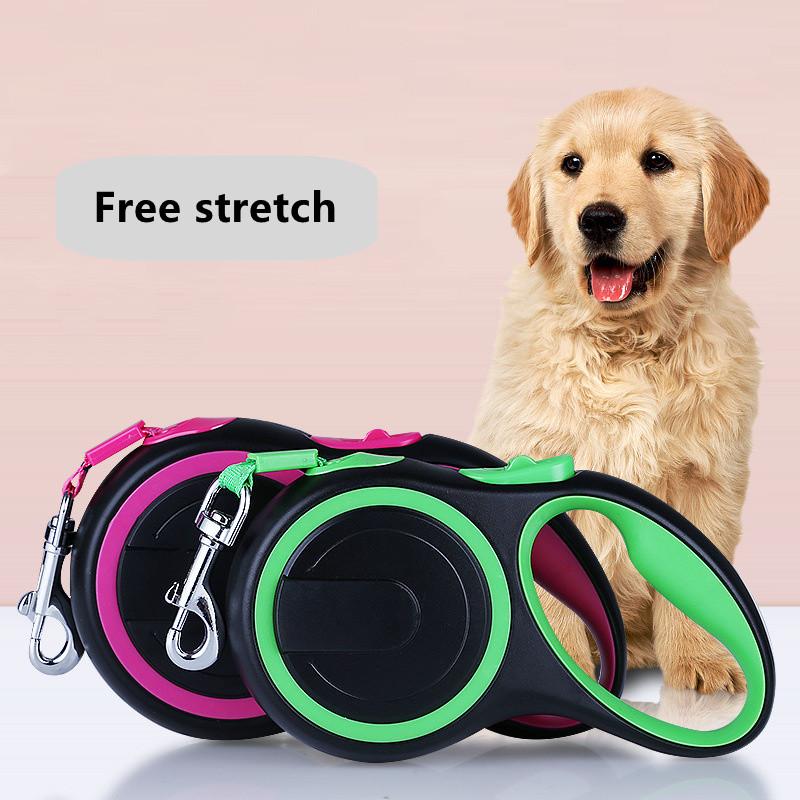 Powerful Large Dog Collar Traction Rope Long-lasting Nylon Retractable Dog and Cat Collar with Automatic Retractable Traction Rope