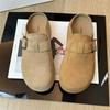 [Zhike] Baotou Half Slippers Children 2025 Autumn New Wear Retro Platform Boken Shoes Muller Women's Shoes