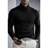 Men S Solid Color Long Sleeve High Neck Base Layer Top