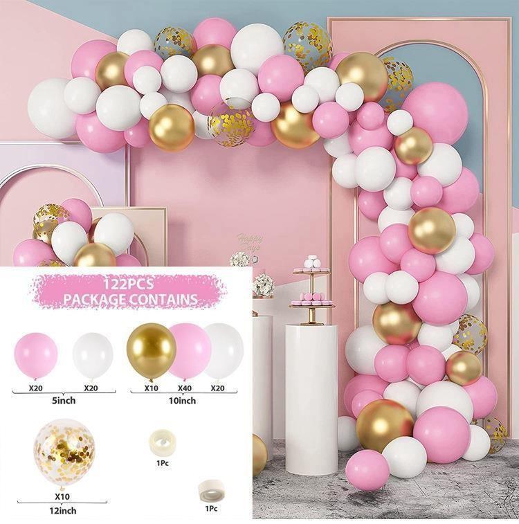 Elegant Birthday and Wedding Balloon Set - High-End Latex and Arch Decorations for Special Occasions