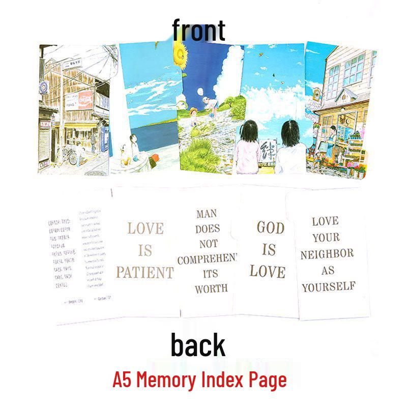 A5/A6 Standard 6-Loch Bunte Einleger für Reisehefte