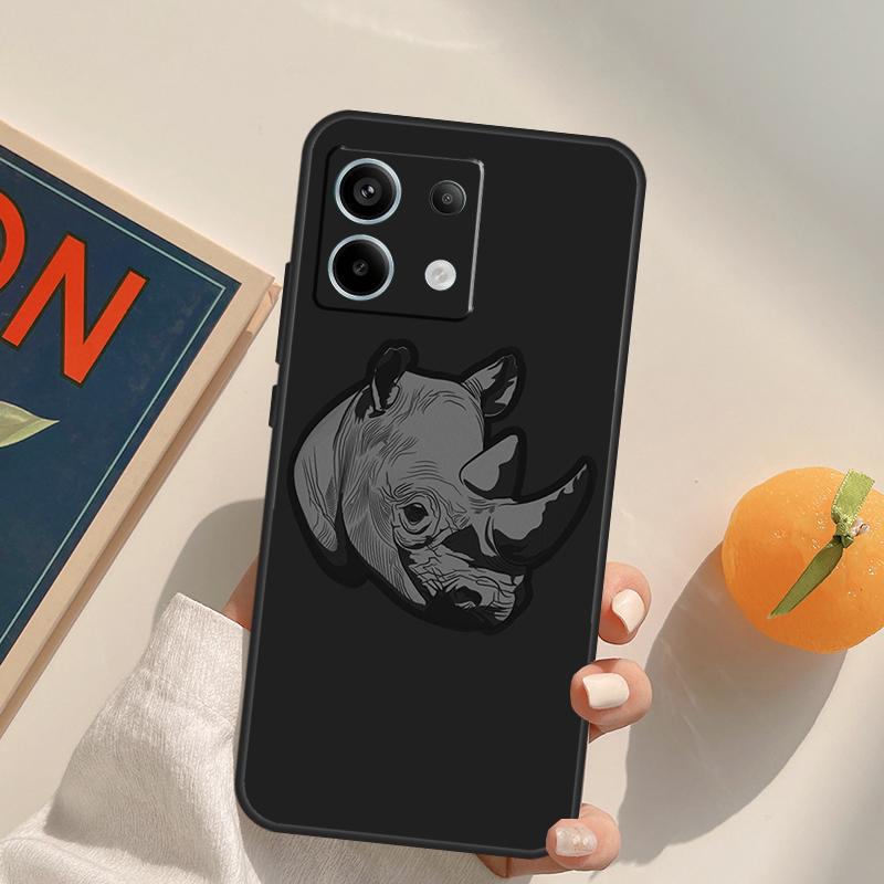 Rough Rhinoceros Rhino Beast Funda For Xiaomi Redmi Note 14 13 9 10 11 12 Pro 9S 10S 11S 12S Redmi 13C 10C 12C 14C Case