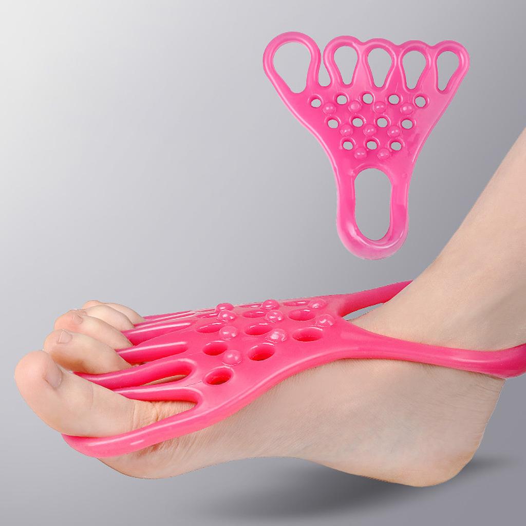 Toe Stretch Belt Pink Correction Claw Toe Stretch Straightener for Muscle Foot Relaxation