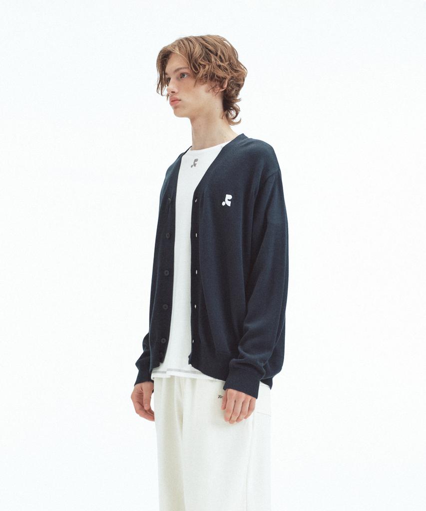 Rest&Recreation Loose Fit Knit Cardigan - Navy