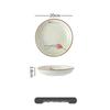 Retro Chinesisches Keramik-Ess- und Suppenteller-Set
