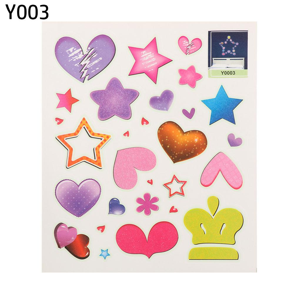 DIY Vinyl Home Decoration Kids Bedroom Noctilucent Moon Glow In Dark Fluorescent Star Decal Luminous Wall Stickers