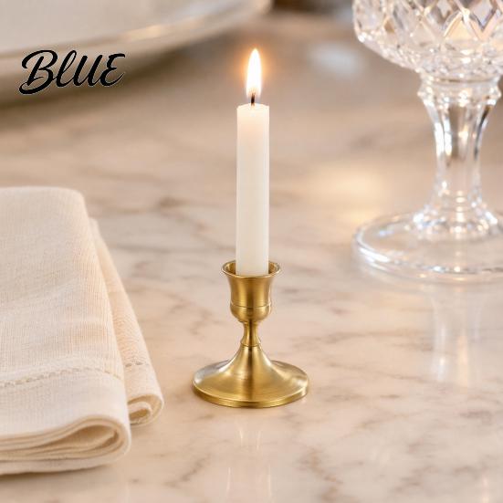 Metal Candlestick Holder for Tealight or Pillar Candles European Simple Candle Candlelight Ambiance