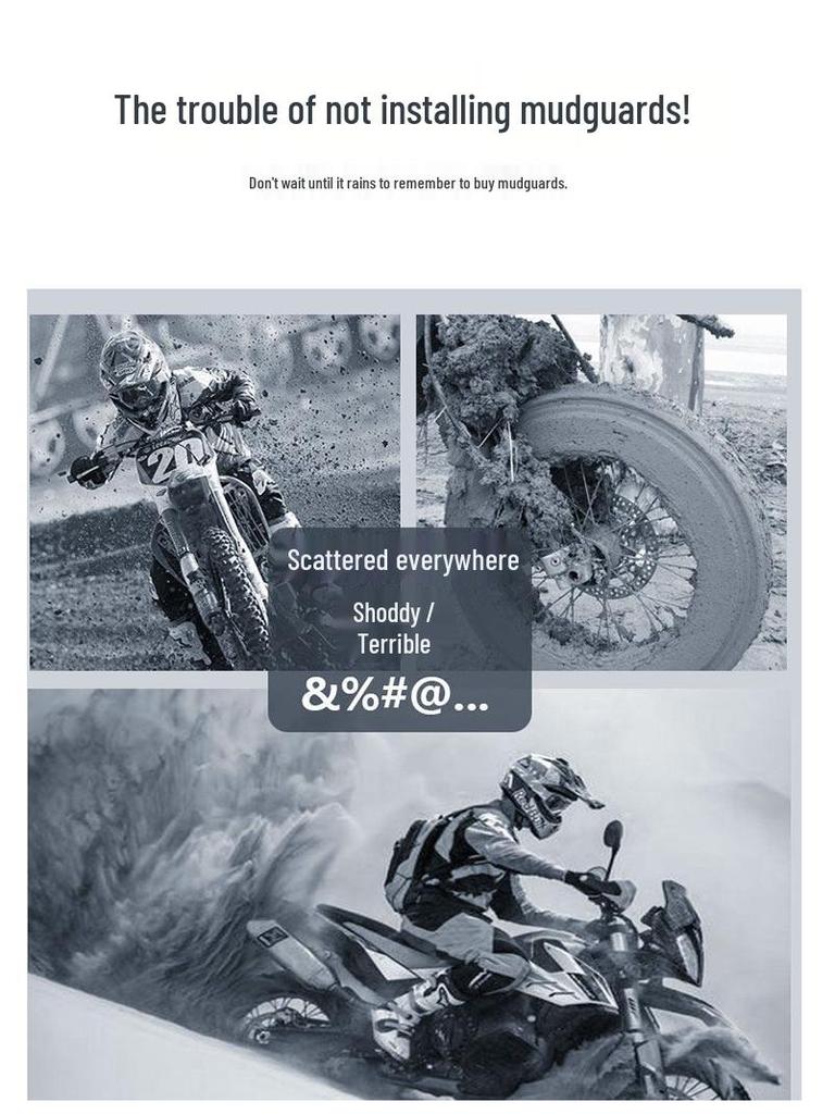 Rear Splash Guard Extension for BMW F650GS F700GS F800GS Motorcycle
