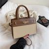New Women Color Block Handbag Fashion Texture Crossbody Shoulder Commuter Bag CLE