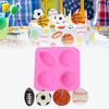 Candle Bakeware Football Baseball Chocolate Making Baking Tool Fondant Mold Cake Decoration