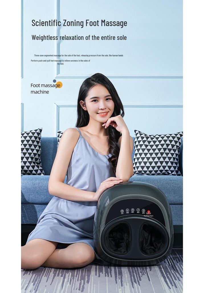 Fully Automatic Foot Massager with Airbag Wrap, Sole Roller, and Heating