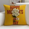 PMothers Days Cushion Cover Natural Linen Pillowcase Set AllinOne Decor for Sofa Bedroom  Chair