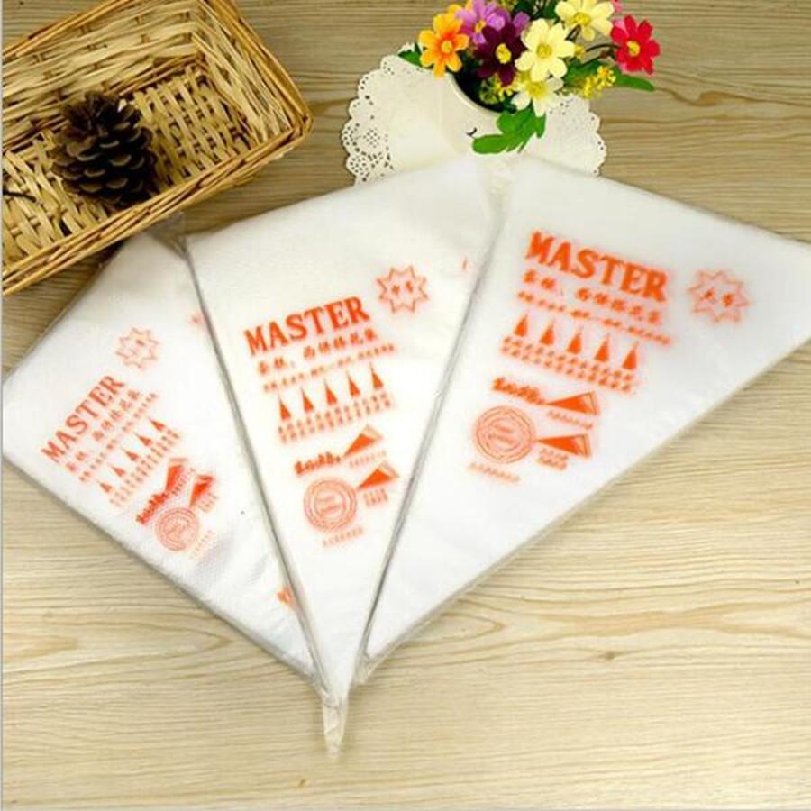 100PCS/Lot Icing Nozzle Fondant Cake Decorating Pastry Tips Tools Food Grade Plastic Disposable Piping bag Pastry Bag