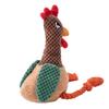 Chicken Dog Squeak Toy Sound BB Plush Pulling Cotton Rope Pet Puppy Rooster Chew Squeak Toy