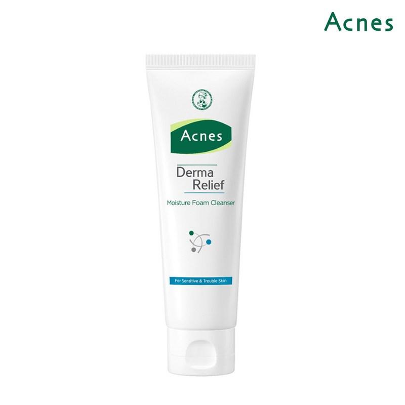 Acnes Derma Relief Moisture Foam Cleanser, 125ml, 1 Pcs