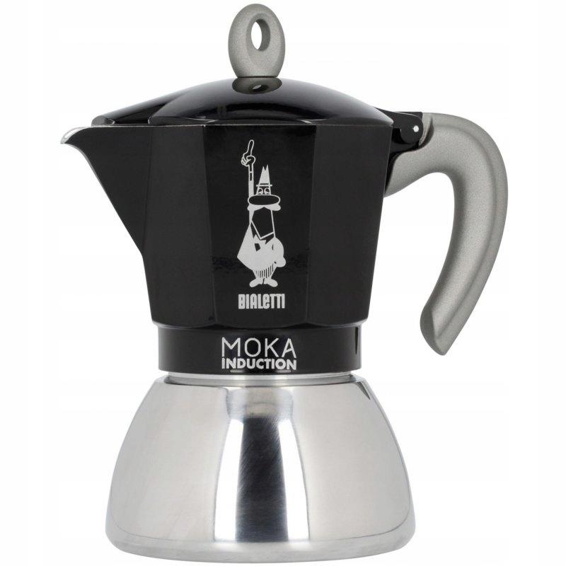 Bialetti New Moka Induction 6tz Black Coffee Maker
