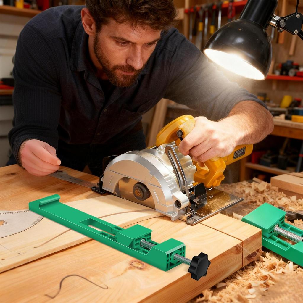 Circular Saw Cutting Guide Portable Adjustable Tool Cutting Guide for Circular Saw for Measuring Machine Sawhorse Work Frame