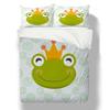 Home Bed Clothes 2/3pcs Bedding Sets 3d The Frog Prince Printed Fashionable Duvet Cover Sets Queen Full Size Bed Suit