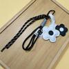 Trendy PU Leather Sunflower Bag Pendant Contrasting Cartoon Five Petal Flower Fashion Bag Pendant Women
