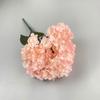 1PC 5-Head Artificial Flowers Silk Hydrangea Bridal Bouquet Real Touch Fake Flowers Home Party Wedding Decoration