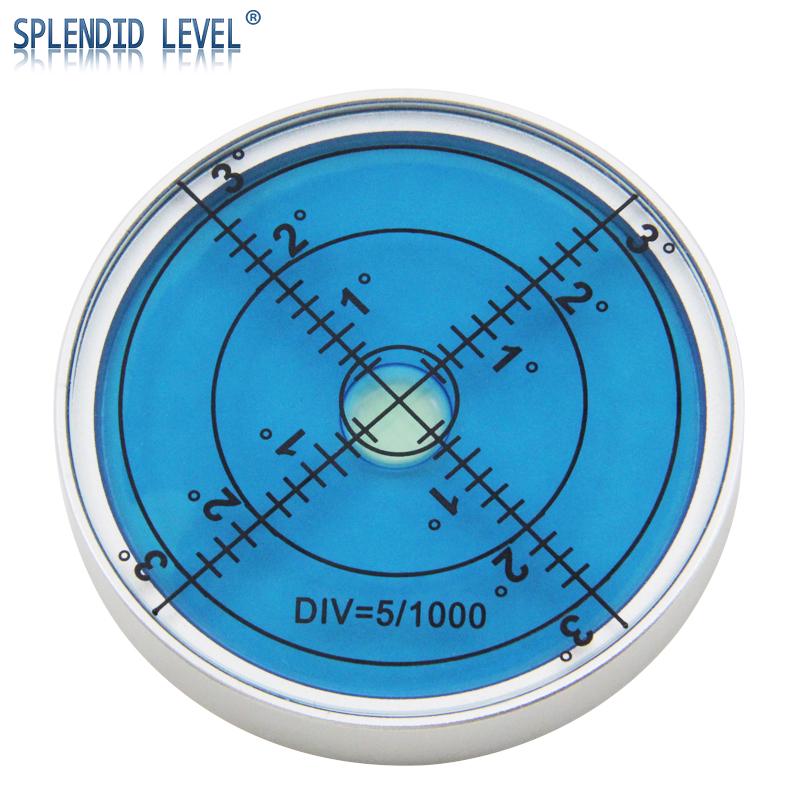 Level 6010 High Precision Magnetic Round Spirit Bubble - 15 Arcseconds Portable Horizontal Level