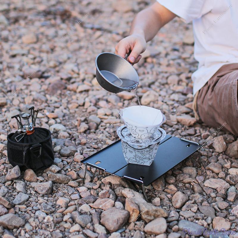 Ultralight Portable Foldable Camping Tableware Foldable Bowl Dinner Plate Coffee Filter Funnel Cup Travel Chopping Tableware