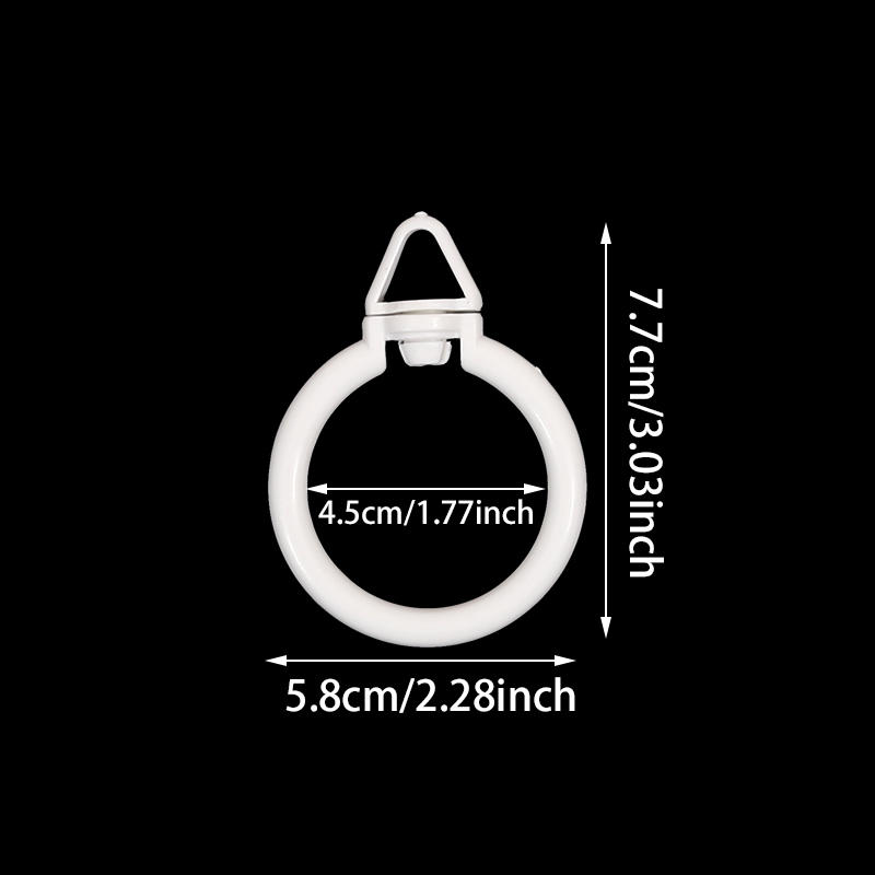 10 Pcs Window Treatment Clip Rings Shower Curtain Drapery Rings Curtain Hooks with Eyelets for Curtains and Rods