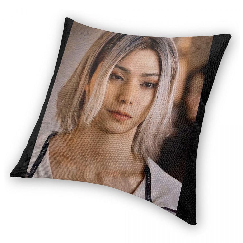 Shuntaro Chishiya Pillowcase Polyester Linen Velvet Printed Zip Decorative Throw Pillow Case Home Cushion Cover