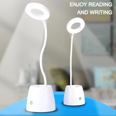 Bedroom LED Desk Lamp Foldable Dimmable Touch Table Lamp USB Powered Table Light 6000K Night Light Touch Dimming Portable Lamp