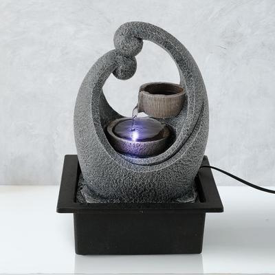 Polyresin Water Fountain for Home Decor (37 Cm)| Home Decor Items | Water Fountains for Living Room Or Office