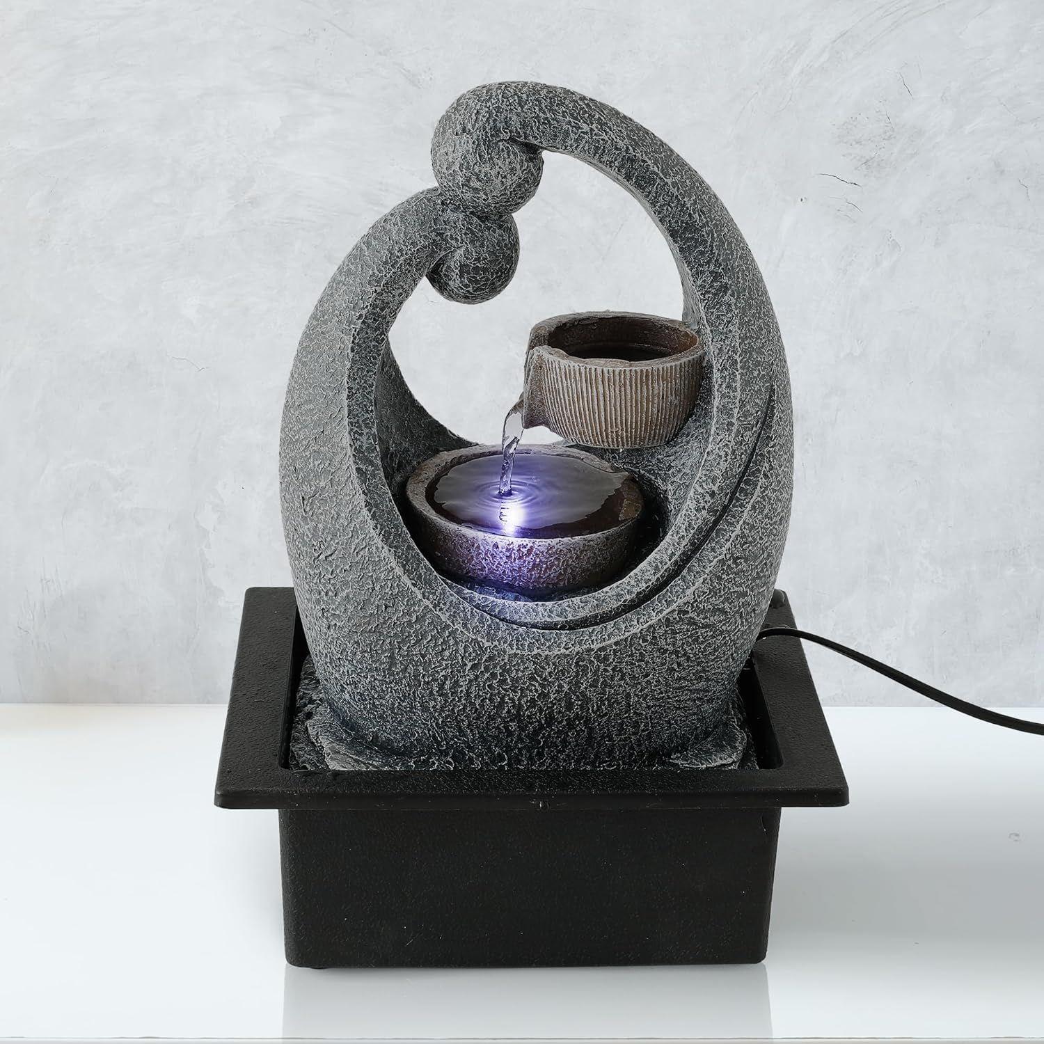 

Полирезиновый фонтан для домашнего декора (37 см)| Предметы домашнего декора | Водные фонтаны для гостиной или офиса