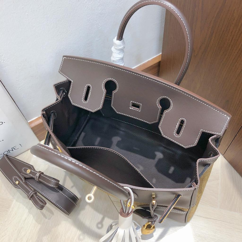 Wysokiej jakości torba filcowa ze skóry bydlęcej wierzchniej warstwy swift skórzana torebka na ramię crossbody vintage damska torba