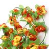 2Pcs Artficial Small Rose Flower Hanging Vine Plant Decoration for Wedding