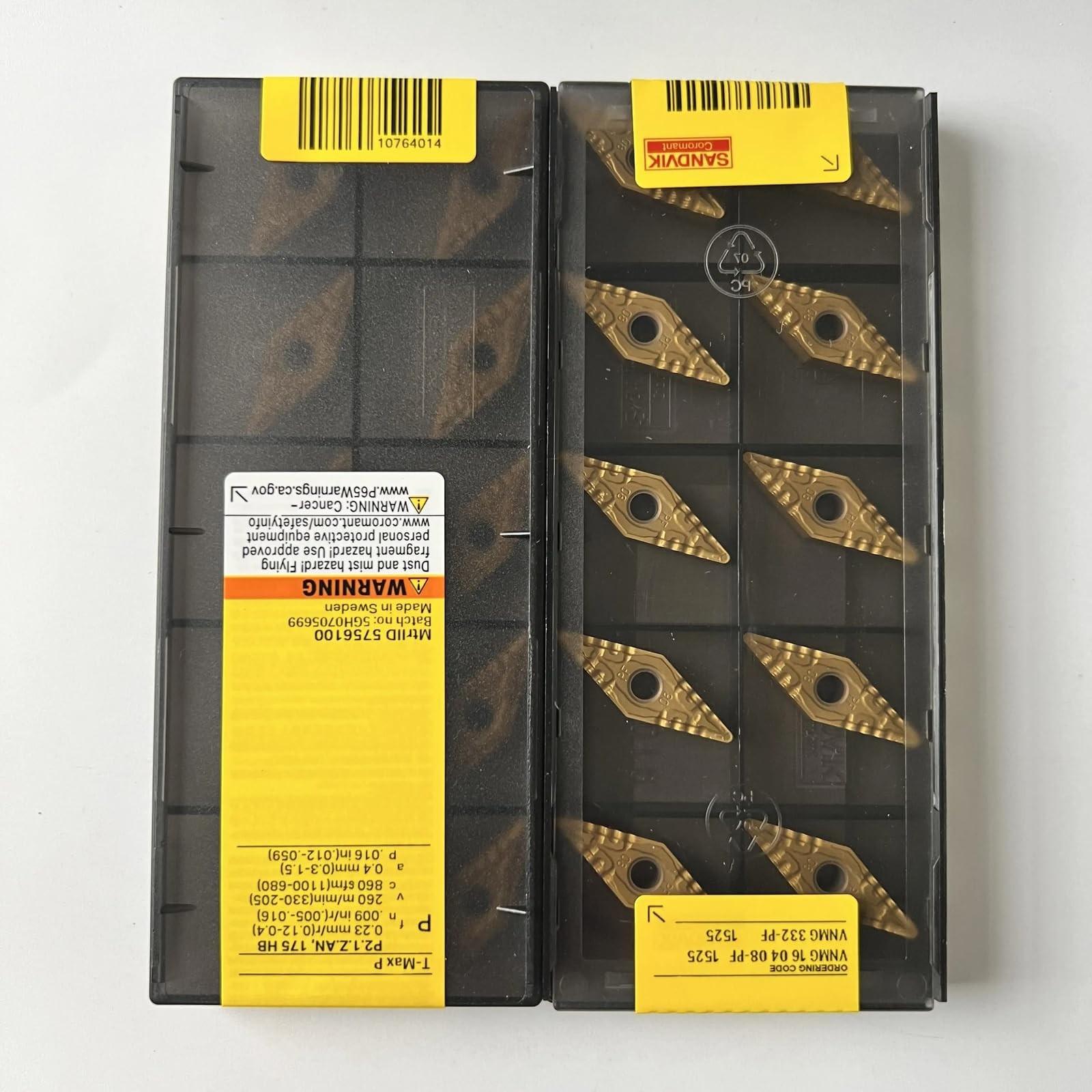 

Original Sandvik / VNMG160408-PF 1525 /CNC lathe carbide blade tool 10 Pcs