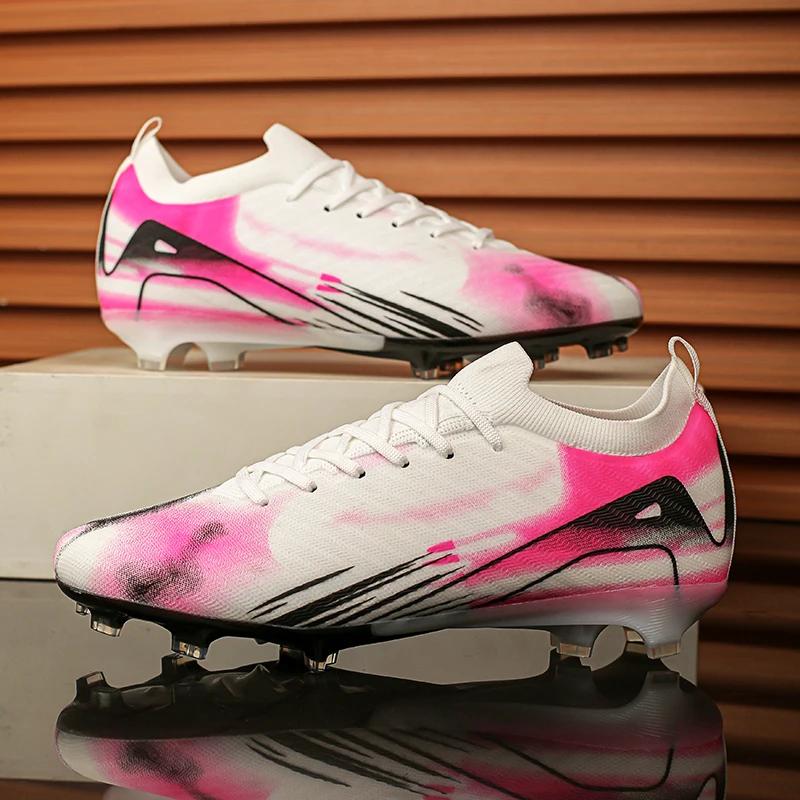 Premium Quality New Man Soccer Shoes Society Professional Grass Training Original Futsal Sneaker Cleats Indoor Non Slip Football Field Boots