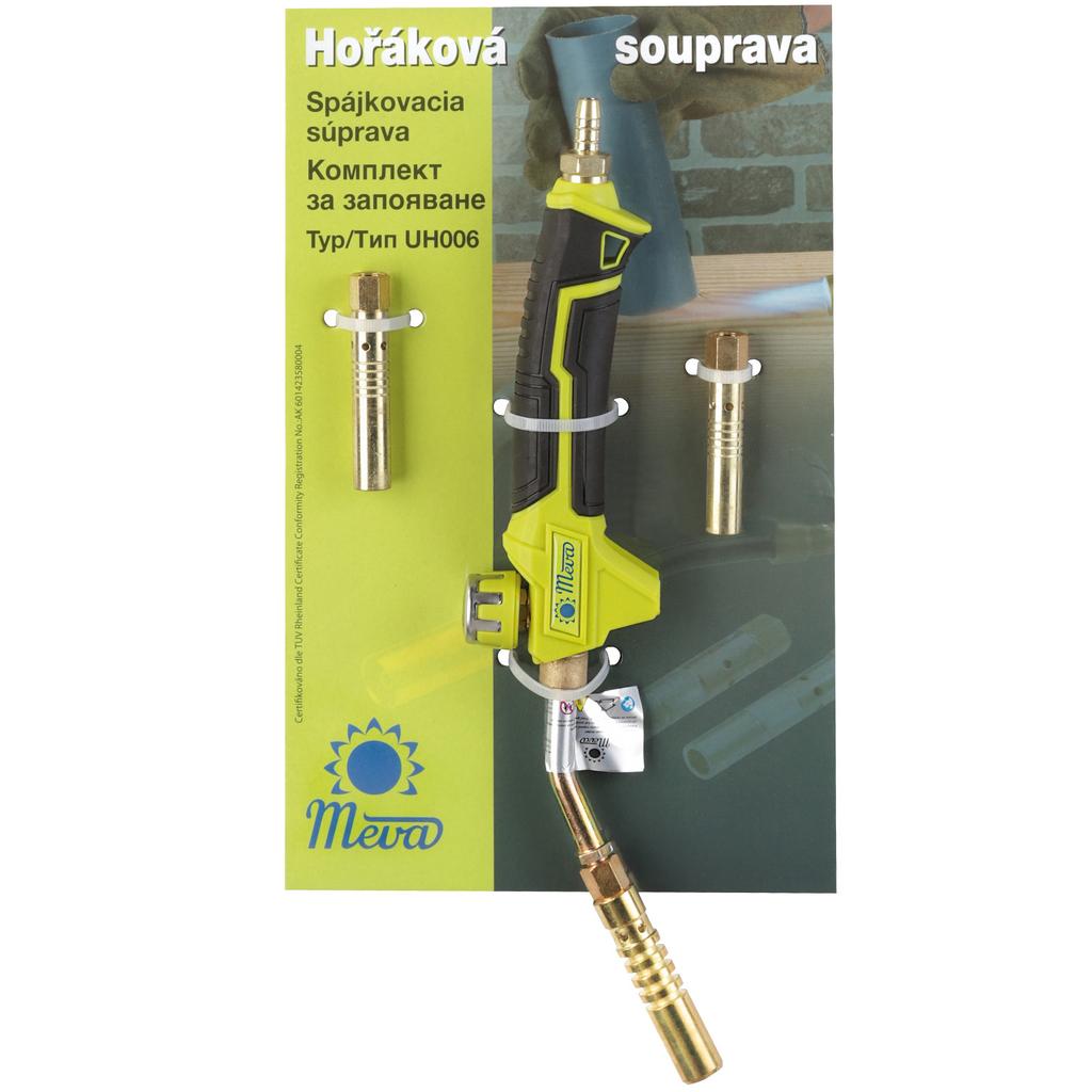 Gas burner for tin soldering, hard solder, LPG gas, SET of 3 nozzles, 14-21 kW