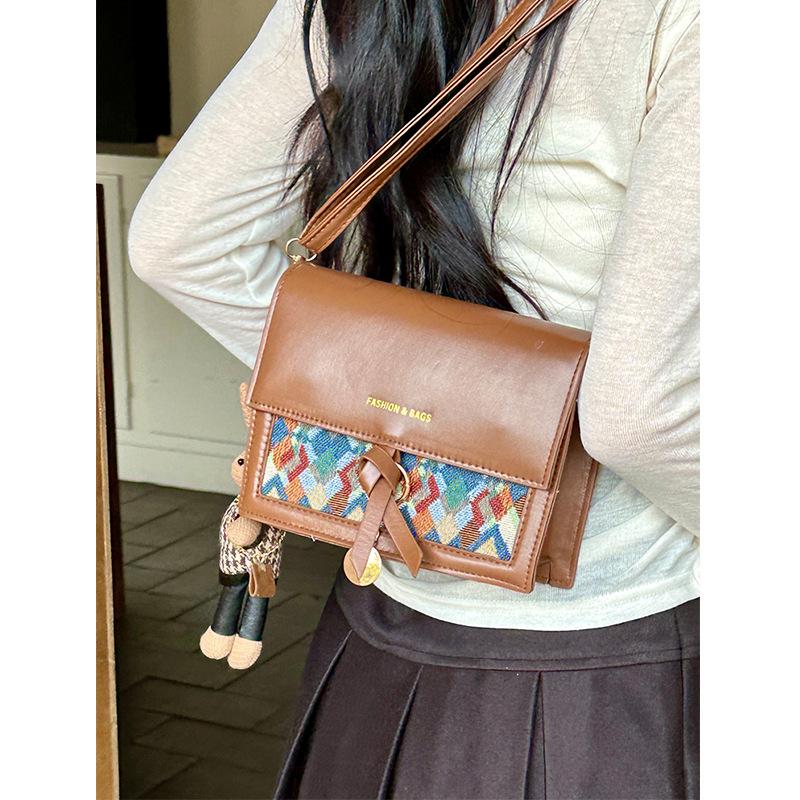 

Модные сумки для женщин Новые модные сумки через плечо для женщин Ins Fashion Retro Универсальная маленькая квадратная сумка на одно плечо