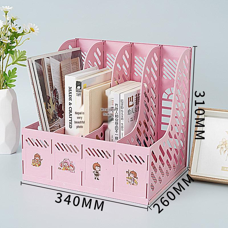 Four-Section Thickened Desktop Document Holder and Book Stand