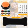 4/6 Pcs Dog Communication Buttons with Nonslip Mat Voice Recording Button for Pet Training Buzzer 30 Second Record Playback
