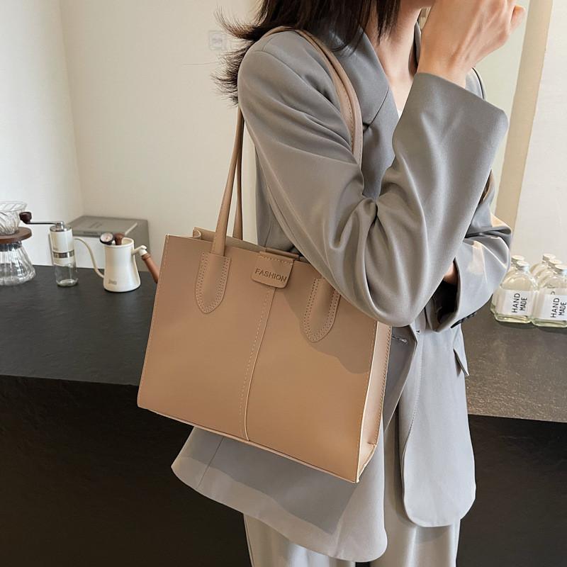 Chic Retro Crossbody Tote Bag With Soft Pu Material Perfect For Casual Everyday Use