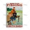 Artisian Fishing Metal Poster Sport Tin Sign Lure Bait Decorative Plaque Wall Decor Garage Bar Pub Club Hotel Cafe Kitchen Home