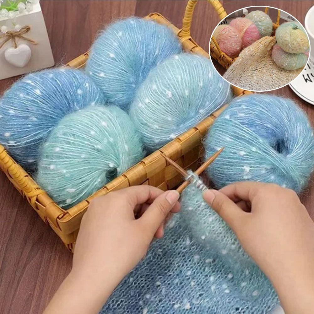 Colorful Mohair Yarn 50g Hand-Knitted Yarn  for Making Sweaters Shawls Blankets Handicrafts