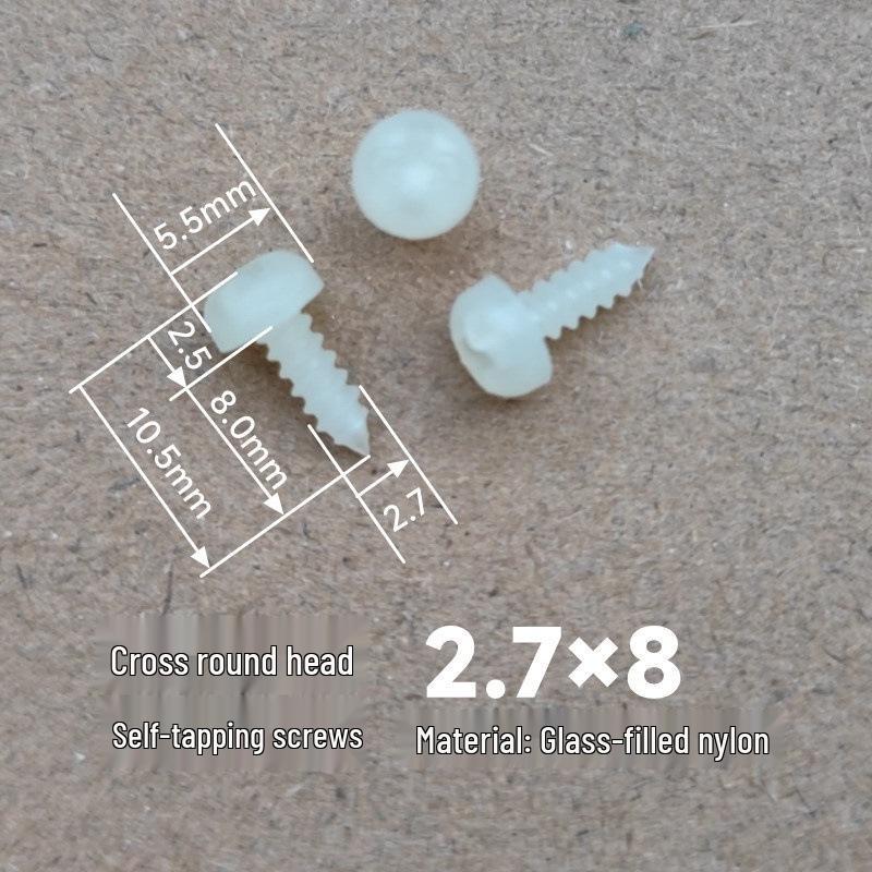 Nylon Phillips Countersunk Head Transparent Self-Tapping Screws