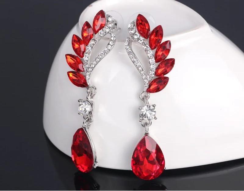 Neueste stilvolle Kristall-Zirkon-Hänge-Party-Ohrringe für Frauen und Mädchen