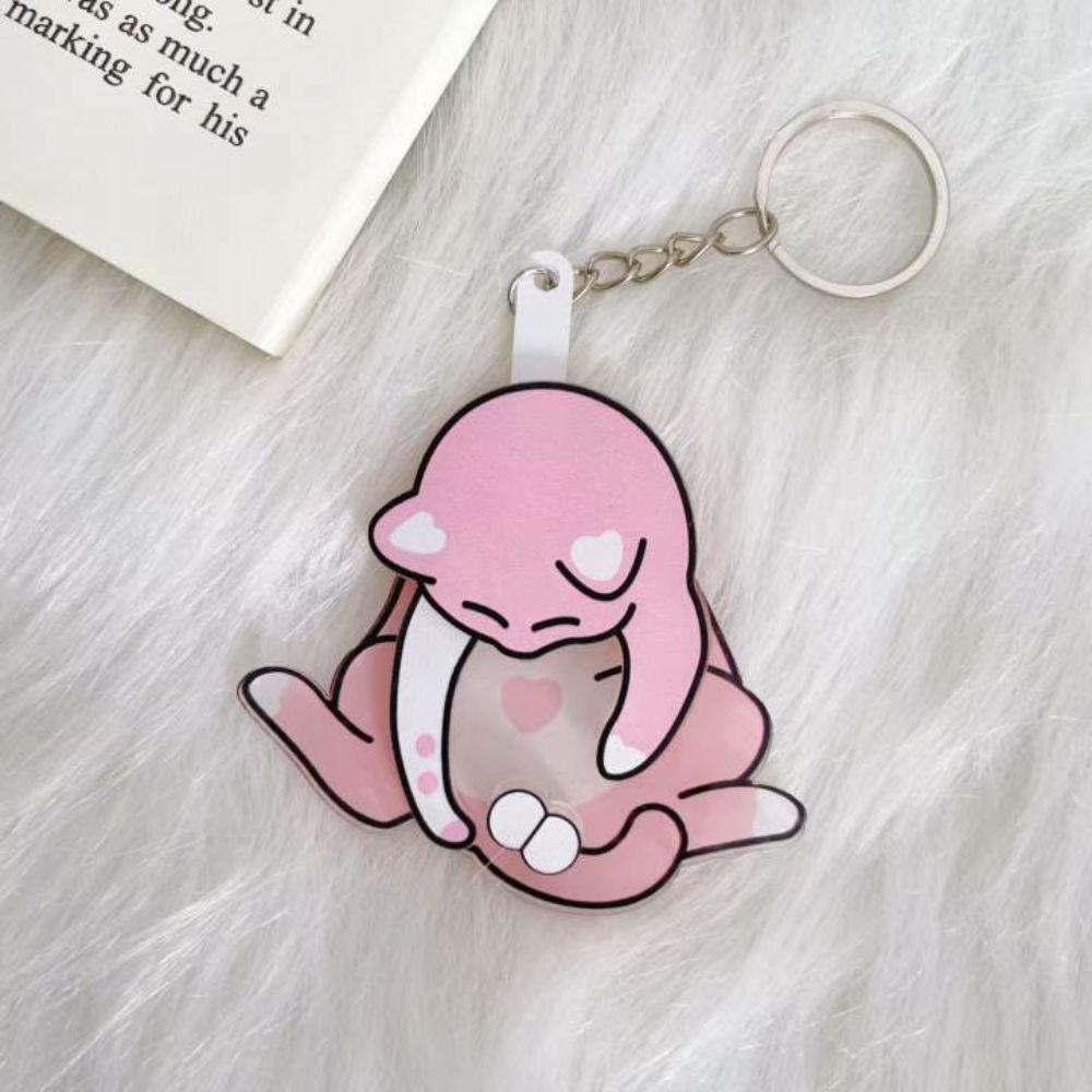 Rotatable Pull Play Egg Cat Keychain Exquisite Jewelry Keychain Cute Trick Cat Bag Pendant  Couple