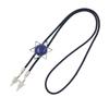 Vintage Western Cowboy Bolo Tie Hexagram Stone Necktie Punk Lariat Necklace Costume Accessory Bolo Tie Western